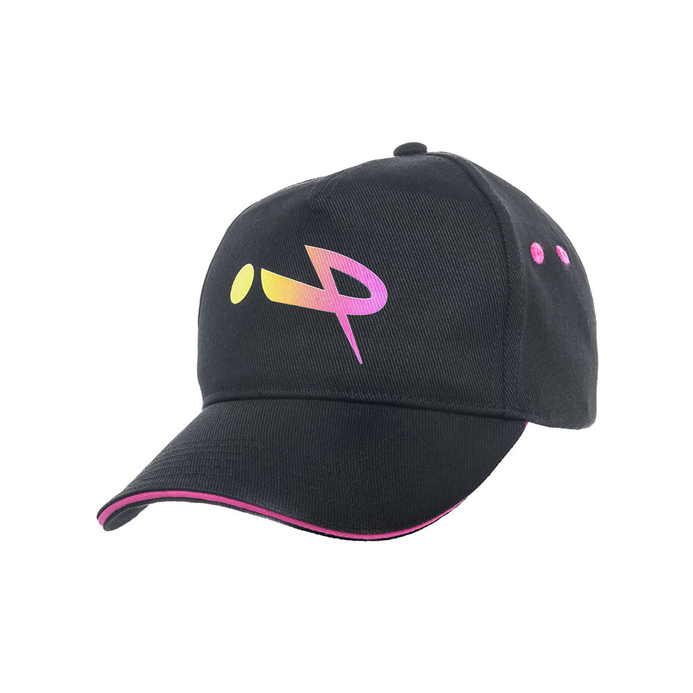 Padelmiamor Hat in Black and Neon Pink