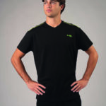 Black cotton San Paolo t-shirt